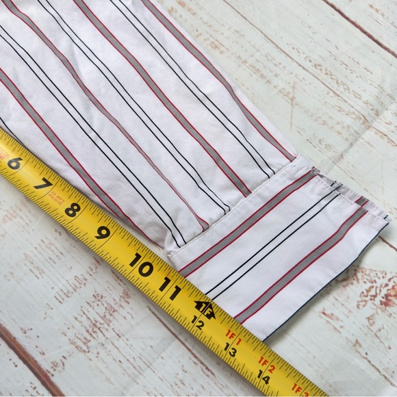 New York & Company NY&C Preppy Red Layered Look Top | Size L (Runs Small) - Picture 5 of 7